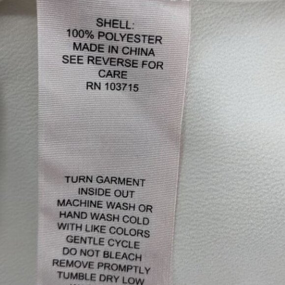 Nanette Lepore Blouse M  Ivory Pom Pom Trim Bell Long Sleeve Top - Picture 3 of 5